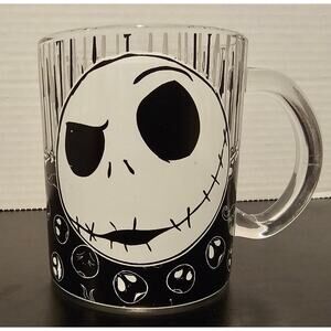 Nightmare Before Christmas Jack Skellington Glass Coffee 17.5 Oz Mug